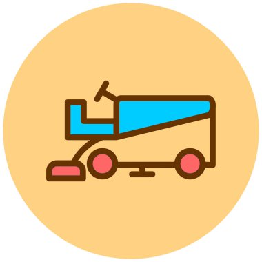 Traktör. Web simgesi basit illüstrasyon