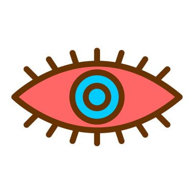 Göz simgesi vektör illüstrasyonu