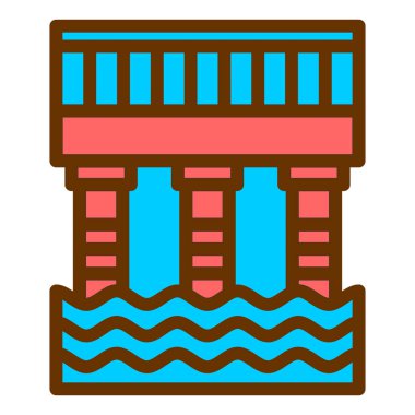 Su. Web simgesi basit illüstrasyon