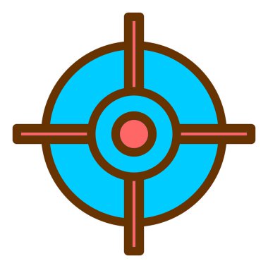 Hedef. Web simgesi basit illüstrasyon