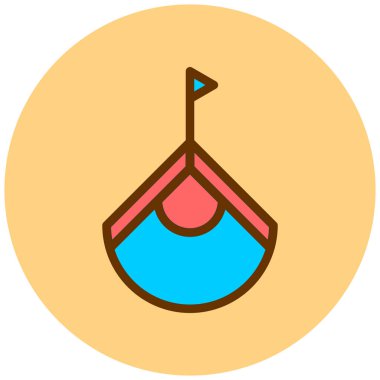 Kumsal. Web simgesi basit illüstrasyon