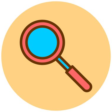 Ara. Web simgesi basit illüstrasyon