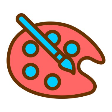 Boya fırçası. Basit tasarım