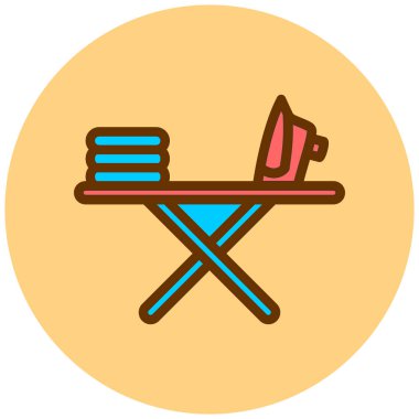 Sandalye. Web simgesi basit illüstrasyon