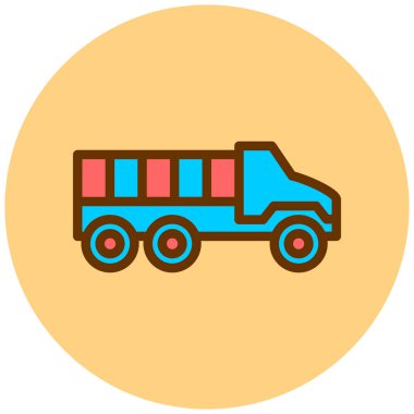 Kamyon. Web simgesi basit illüstrasyon