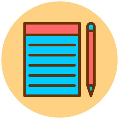 Belge. Web simgesi basit illüstrasyon