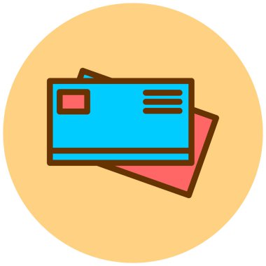 Kredi kartıyla. Basit resimleme