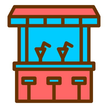 tahta kutu simgesi vektör illüstrasyonu