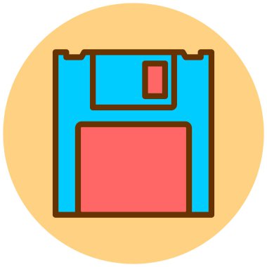 Disket disket. Basit resimleme