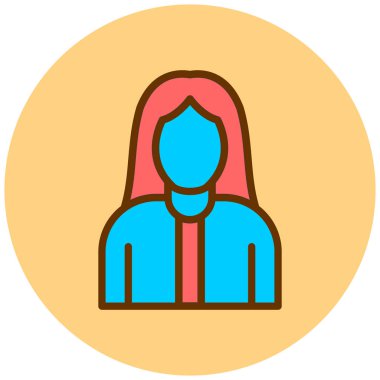 avatar. Web simgesi basit illüstrasyon