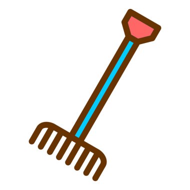 Tırmık. Web simgesi basit illüstrasyon