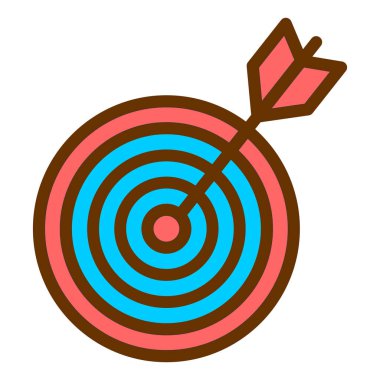 Hedef. Web simgesi basit illüstrasyon