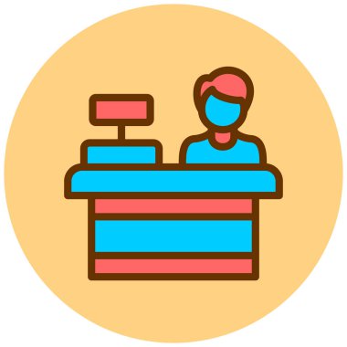 işletme ve eğitim çizgisi vektör simgesi.