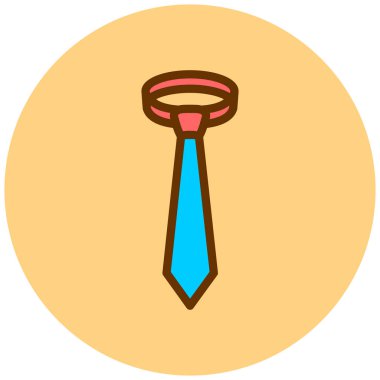 Kravat. Web simgesi basit illüstrasyon