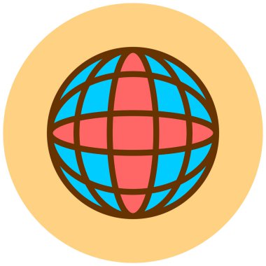 küresel ağ. Basit resimleme