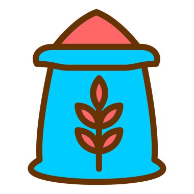 Bitki. Web simgesi basit illüstrasyon