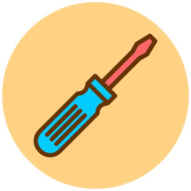 tornavida ikonu vektör çizimi