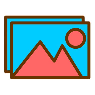 Resim web simge vektör çizim 