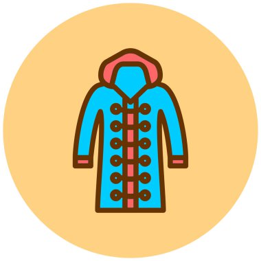 Kıyafetler. Web simgesi basit illüstrasyon