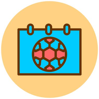 Takvim. Web simgesi basit illüstrasyon