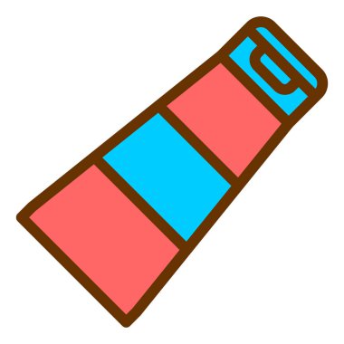 Renkli ve modern materyal simgelerinin vektör çizimi