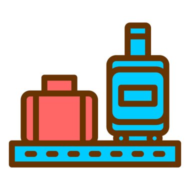 seyahat ve turizm vektör simgesi