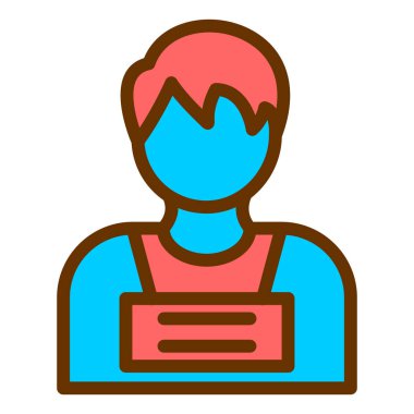 Dizüstü bilgisayarı olan kadın vektör çizimi