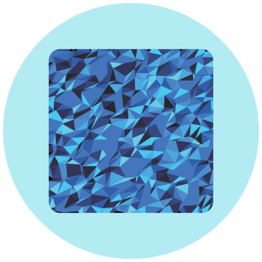 Beyaz arka planda mavi elmas ikonu var. Vektör illüstrasyonu