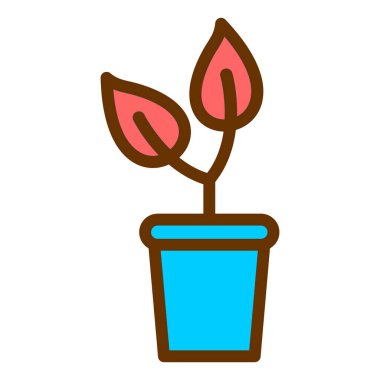 Bitki. Web simgesi basit tasarım