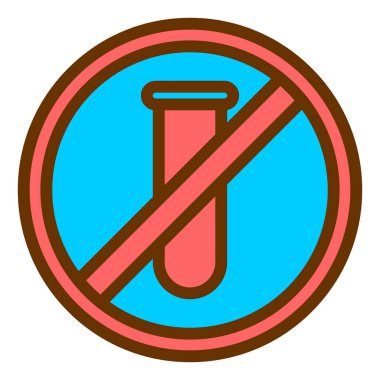 test tübü ikon vektör çizimi