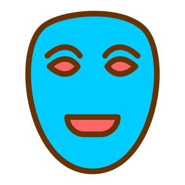 yüz maskesi vektör illüstrasyonu