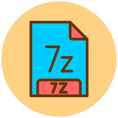 dosya biçimi simgesi, vektör illüstrasyonu