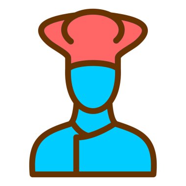 Şef. Web simgesi basit tasarım