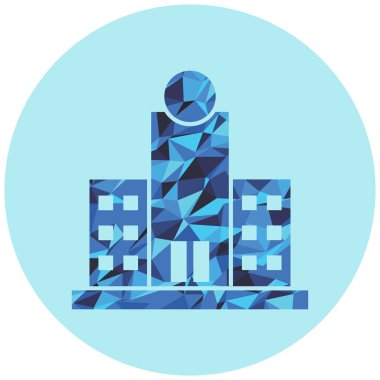 Modern yapı simgesinin vektör illüstrasyonu