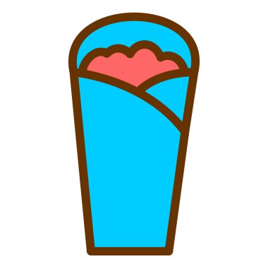 Dondurma ikonu. vektör illüstrasyonu