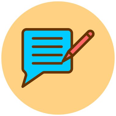 konuşma kabarcığı vektör çizimi