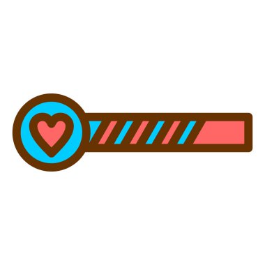 Kalp ikonu vektör illüstrasyonu