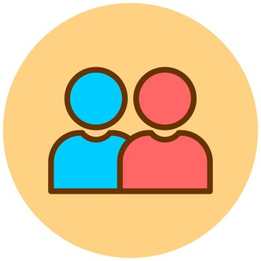 kullanıcı. Web simgesi basit illüstrasyon