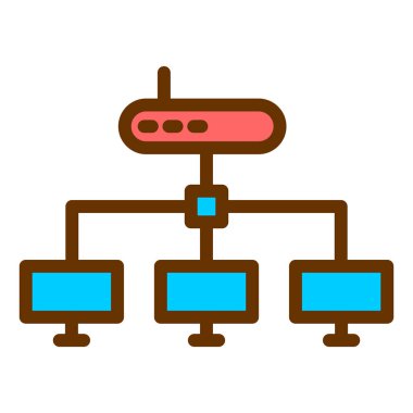 ağ paylaşımı. Basit resimleme