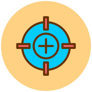 Hedef. Web simgesi basit illüstrasyon