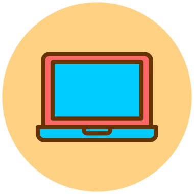 Bilgisayar. Web simgesi basit illüstrasyon