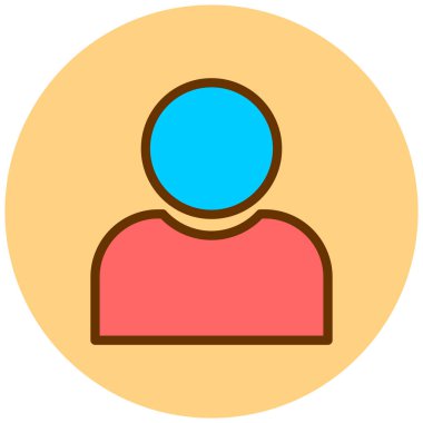 kullanıcı. Web simgesi basit illüstrasyon