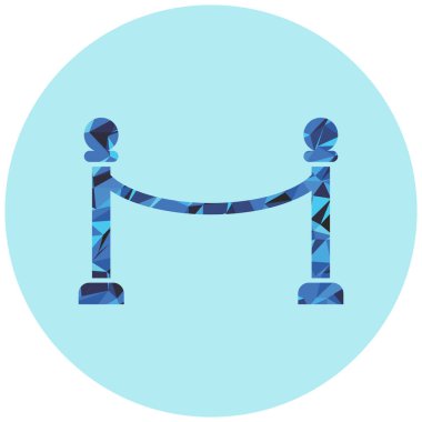 bariyer simgesi vektör illüstrasyonu