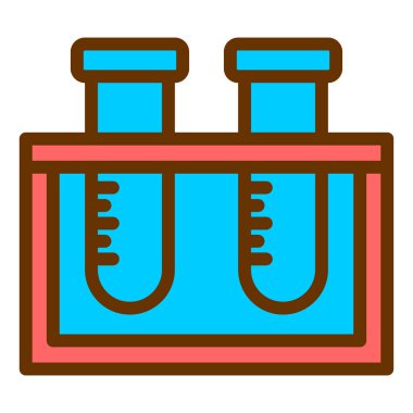 test tüp vektör simgesi