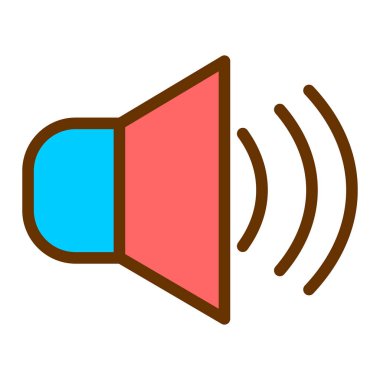 ses simgesi vektör illüstrasyonu