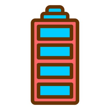 Pil. Web simgesi basit illüstrasyon