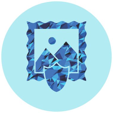 Bir dağın çerçevesinin vektör illüstrasyonu