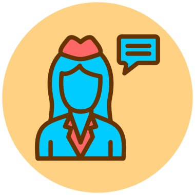 avatar. Web simgesi basit illüstrasyon