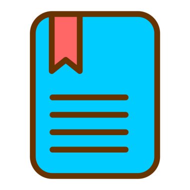 Kitap. Web simgesi basit illüstrasyon