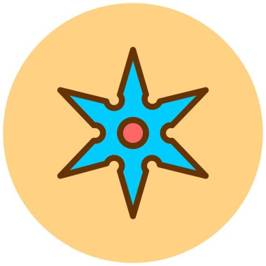 Yıldız. Web simgesi basit illüstrasyon